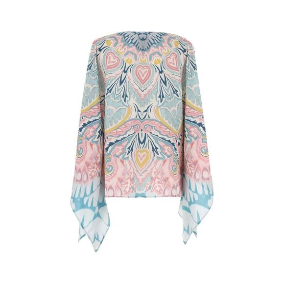 ETRO Printed Silk Pocho - Picture 2 of 2